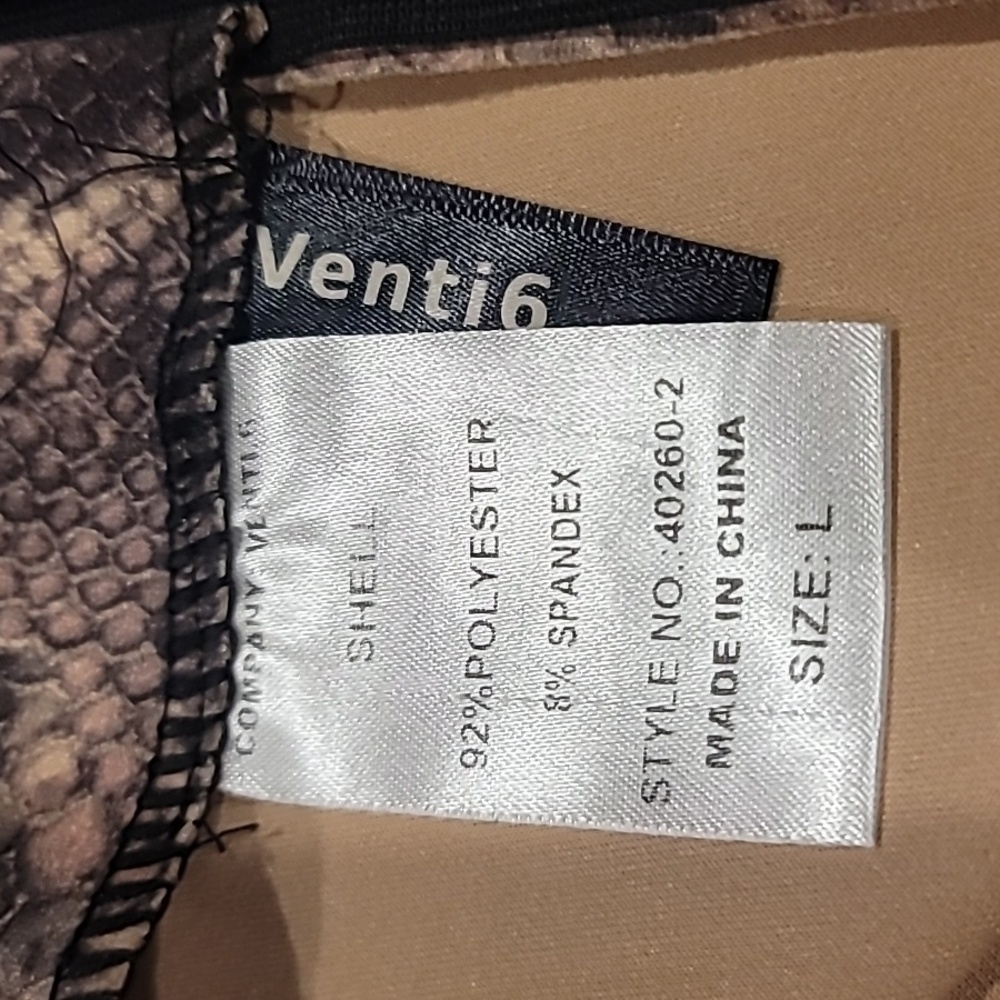 Venti6 Snake Skin Pattern Suede Skirt Mini Pink Black Large - Picture 7 of 10
